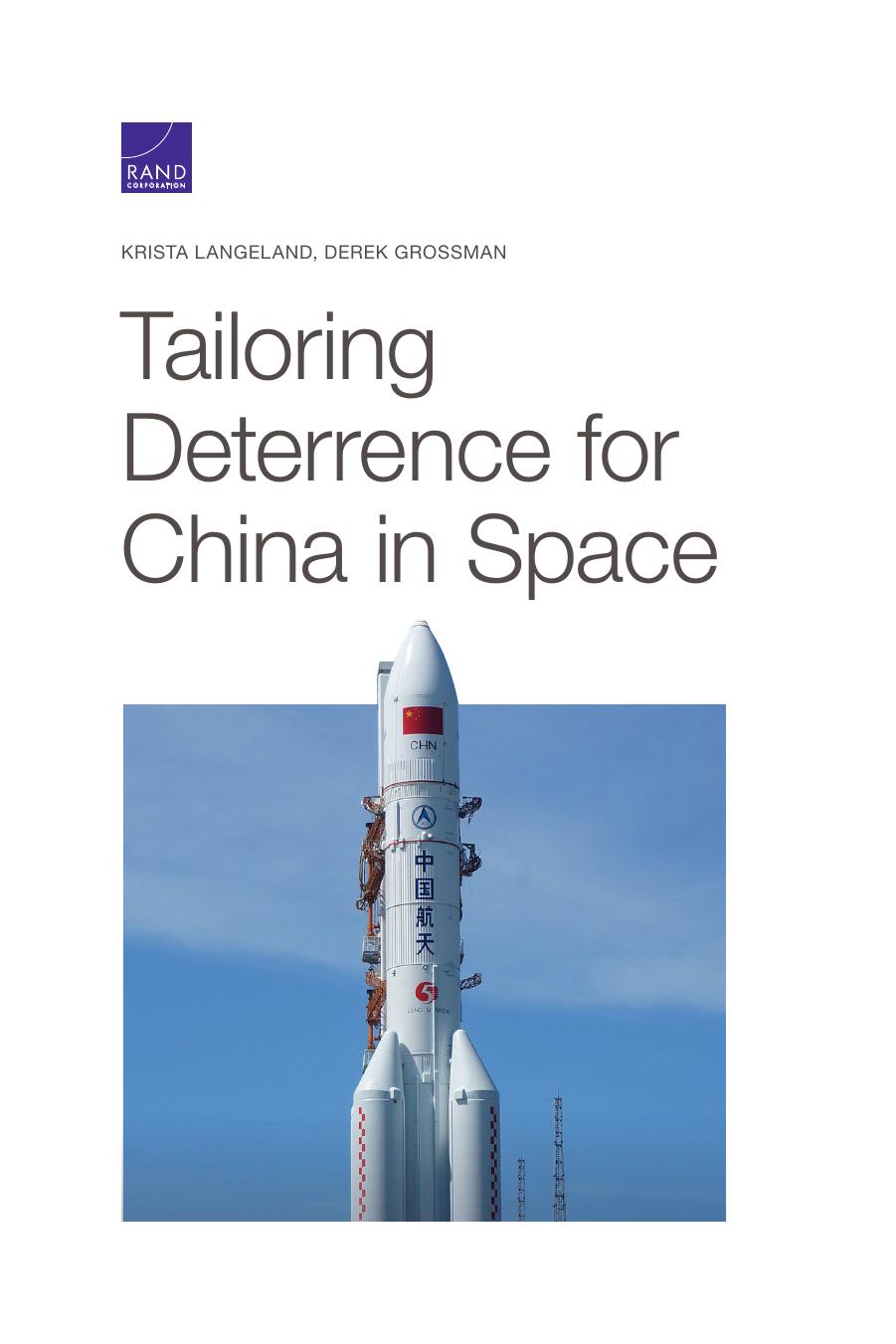 Tailoring Deterrence for China in Space by RAND