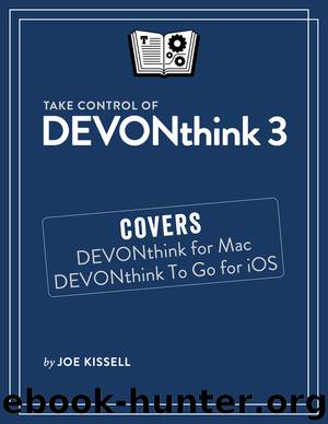 Take Control of DEVONthink 3 by Joe Kissell