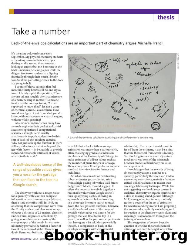 Take a number by Michelle Francl