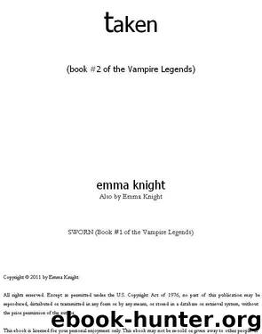 Taken (Book #2 of the Vampire Legends) by [Vampire Legends 02] -Taken (retail) (epub)