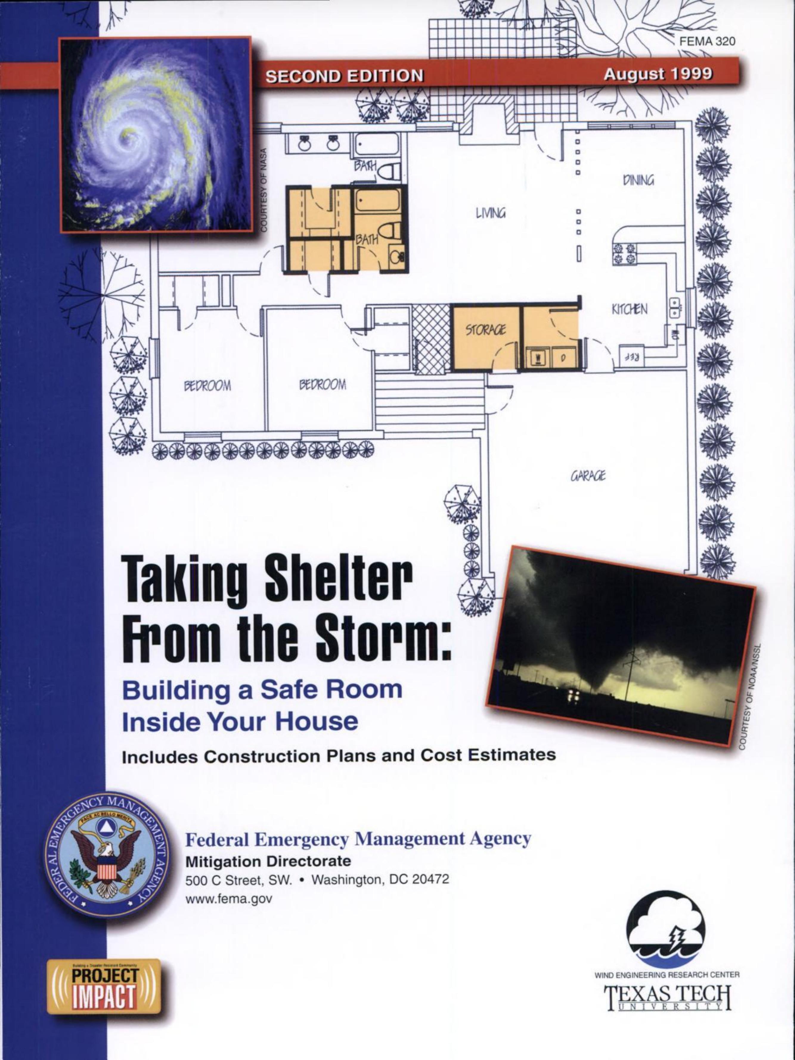 Taking Shelter from the Storm Building a Safe Room Inside Your House by United States. Federal Emergency Management Agency