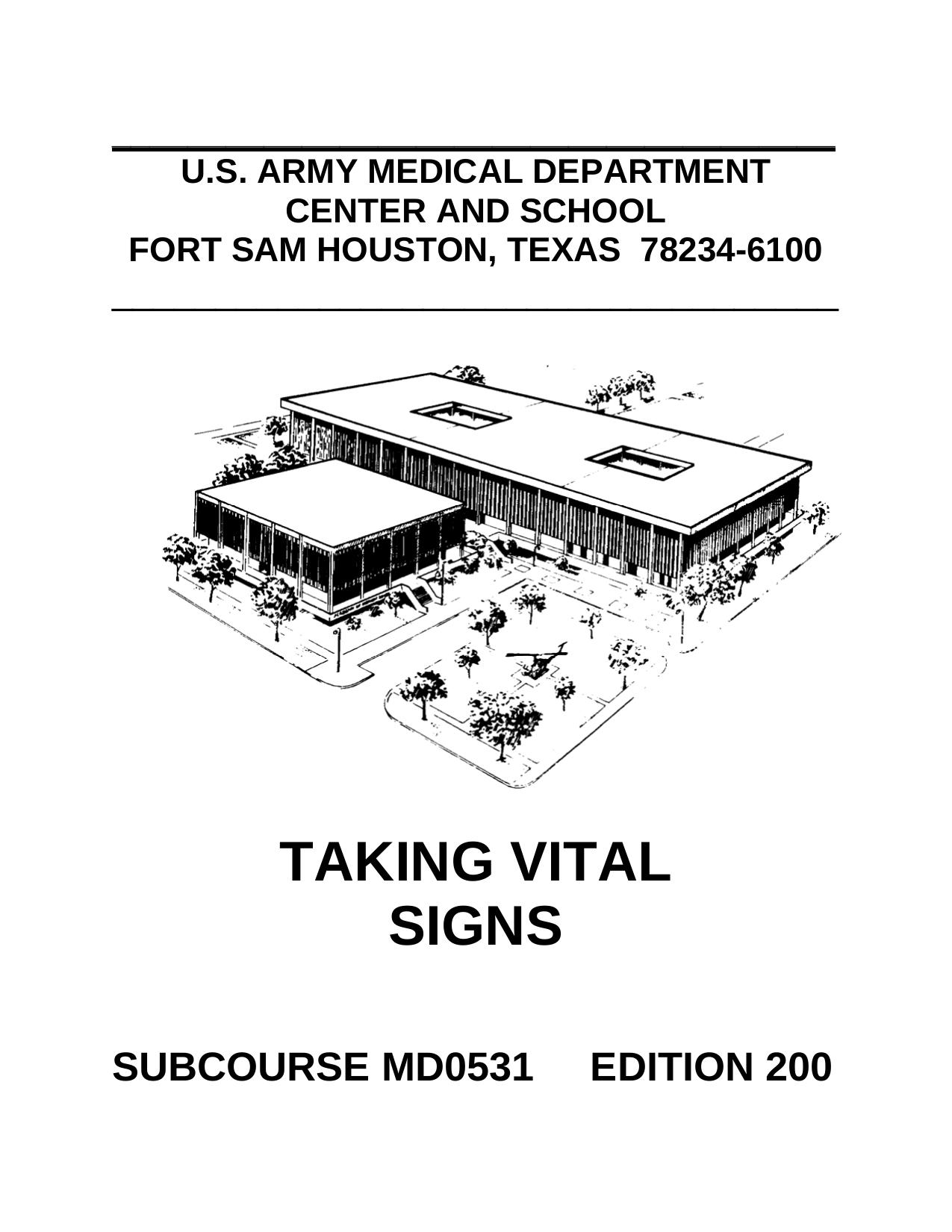 Taking Vital Signs MD0531 by US Army medical department