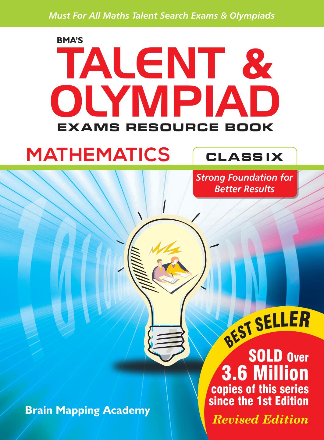 Talent and Olympiad Exams Resource Book Class 9 Math Brain Mapping Academy Hyderabad For IIT JEE Foundation Practice Test Series by Brain Mapping Academy Hyderabad Expert Teachers