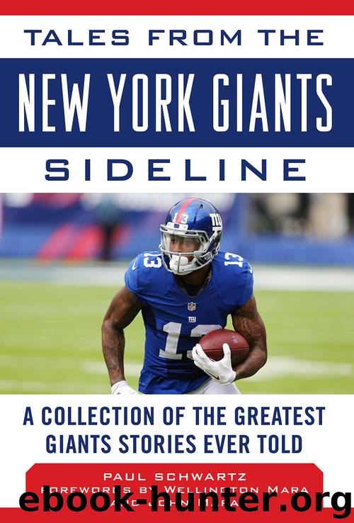 Tales from the New York Giants Sideline by Paul Schwartz