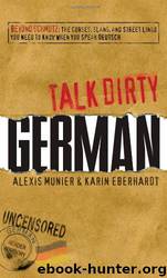 Talk Dirty German by Munier Alexis