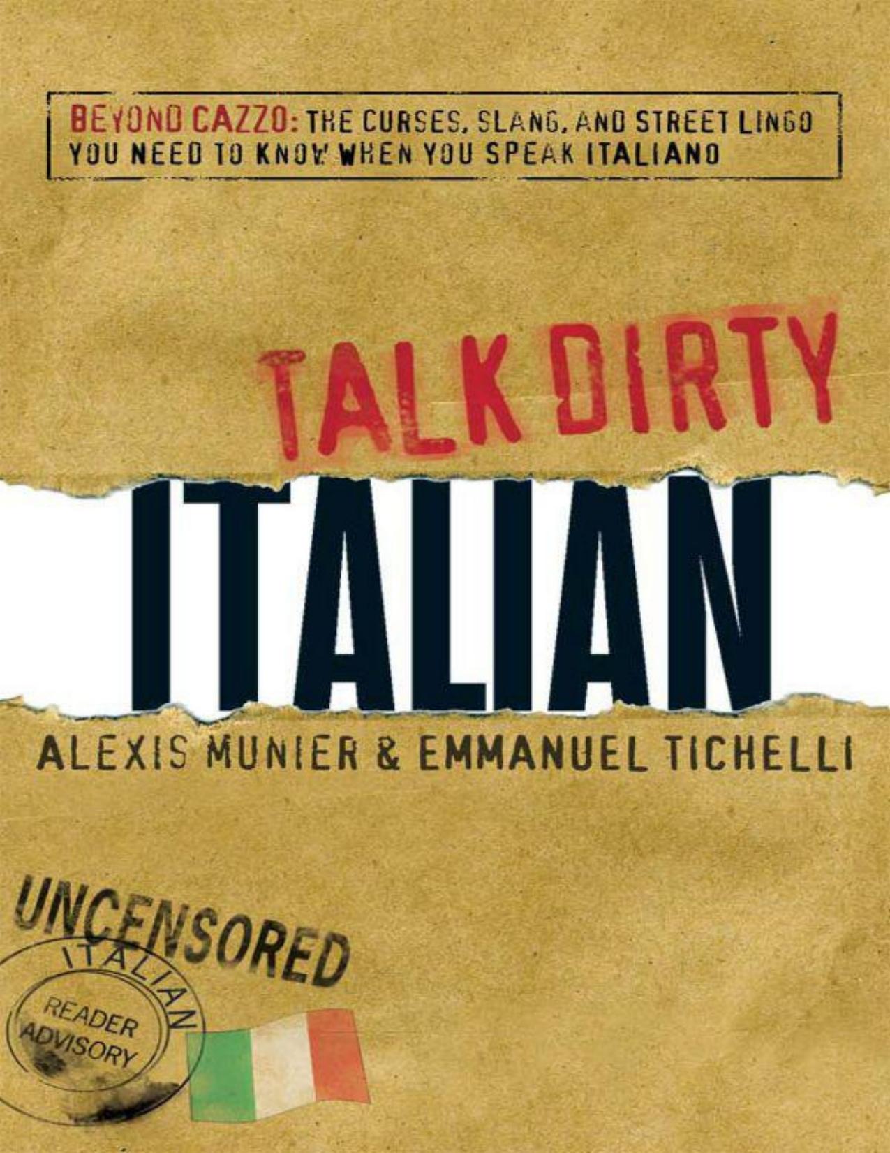 Talk Dirty Italian by Munier Alexis & Tichelli Emmanuel