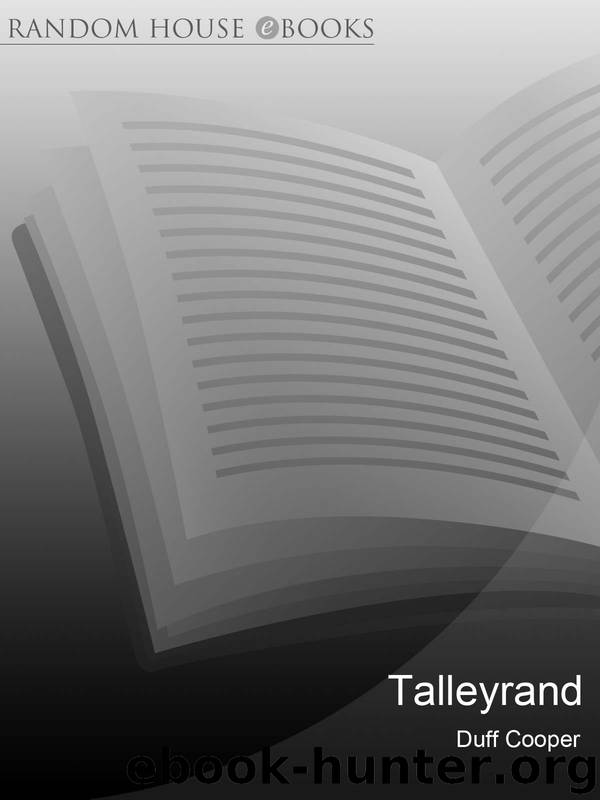 Talleyrand by Duff Cooper