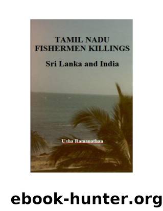 Tamil Nadu Fishermen Killings Sri Lanka And India by Usha Ramanathan