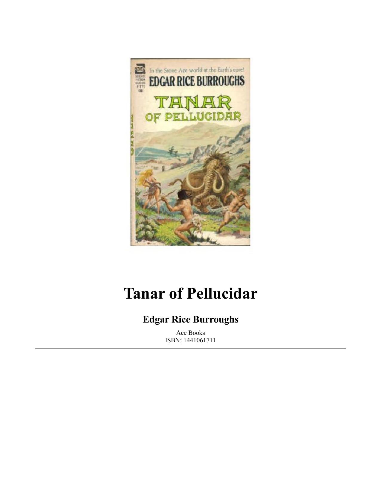 Tanar of Pellucidar by Edgar Rice Burroughs
