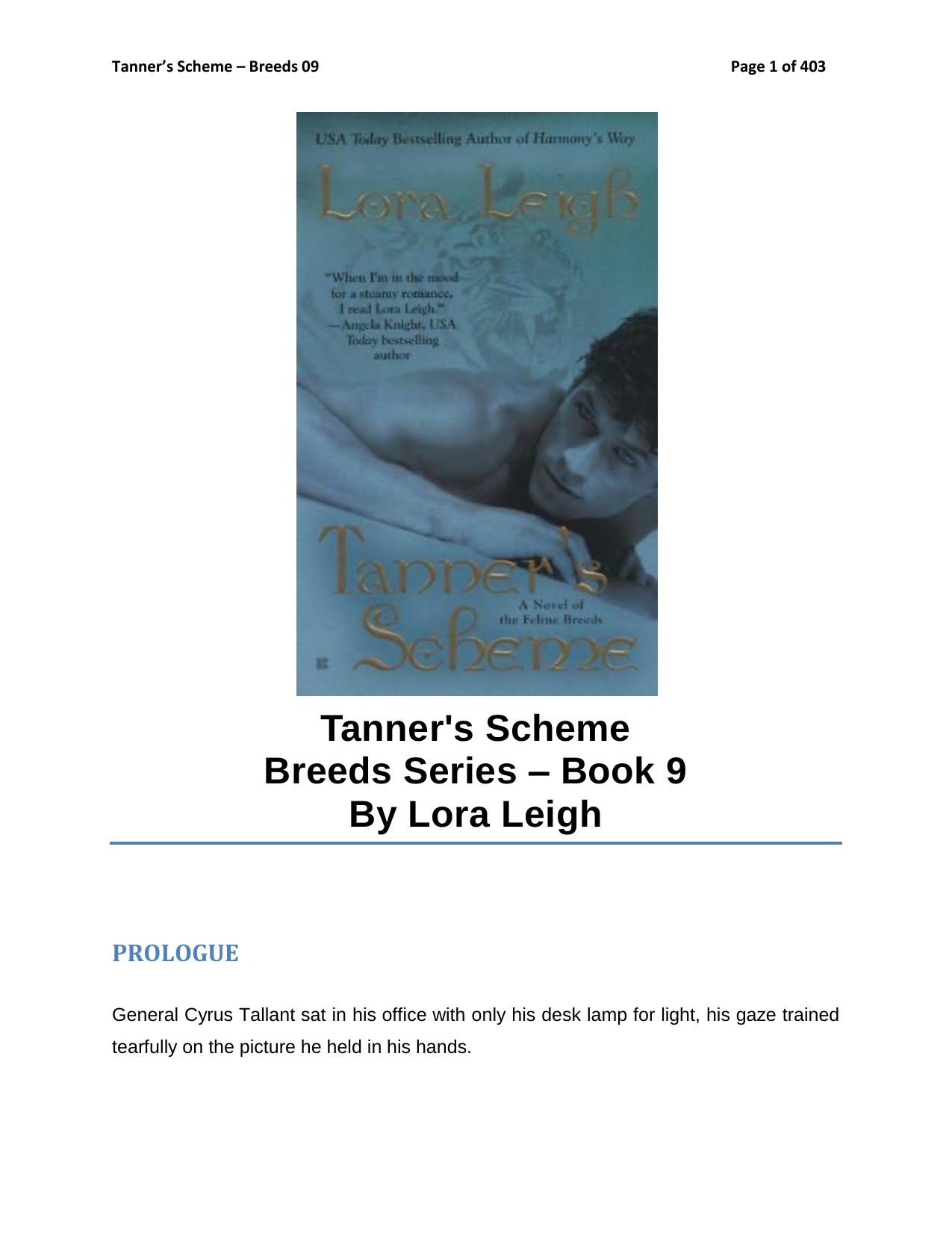 Tanner's Scheme by Lora Leigh