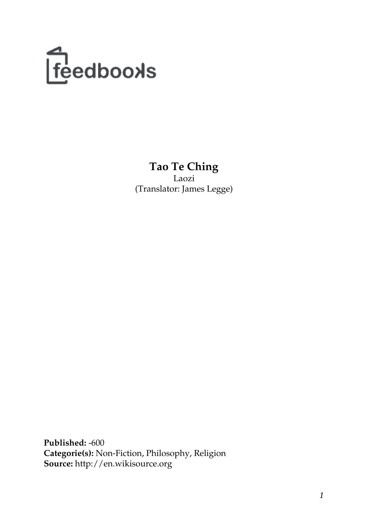 Tao Te Ching by Yuhui Liang