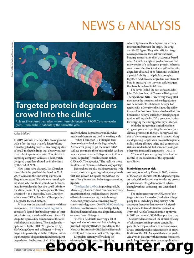Targeted protein degraders crowd into the clinic by Asher Mullard