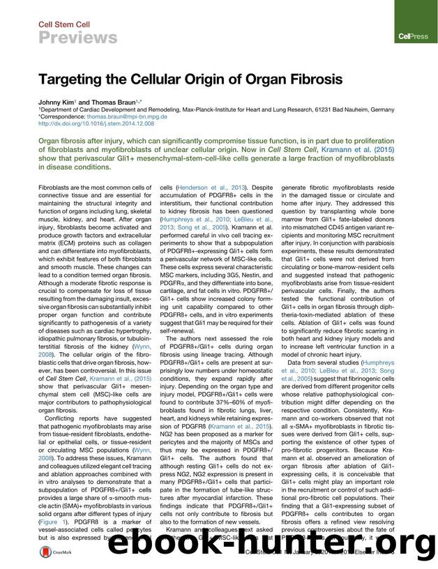 Targeting the Cellular Origin of Organ Fibrosis by Johnny Kim & Thomas Braun