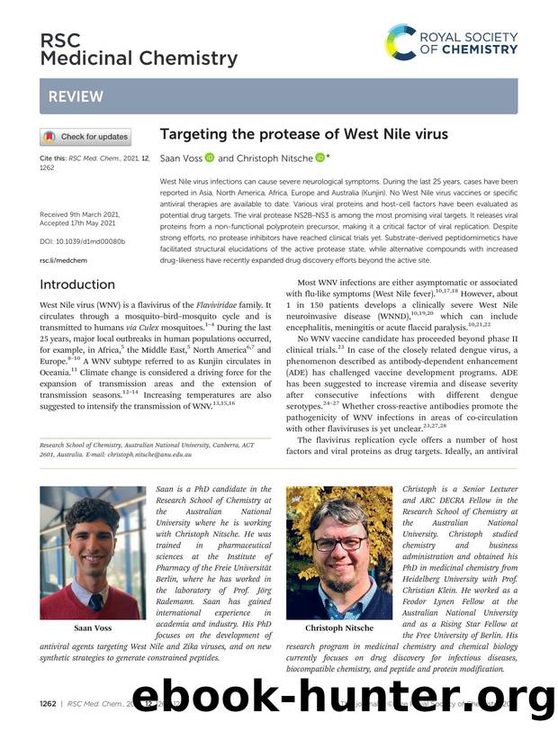Targeting the protease of West Nile virus by Saan Voss & Christoph Nitsche