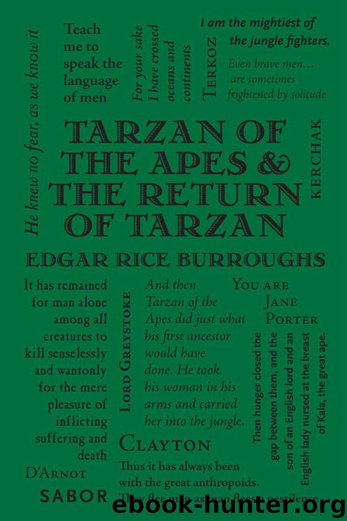Tarzan of the Apes The Return of Tarzan by Edgar Rice Burroughs