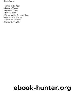 Tarzan series by Edgar Rice Burroughs