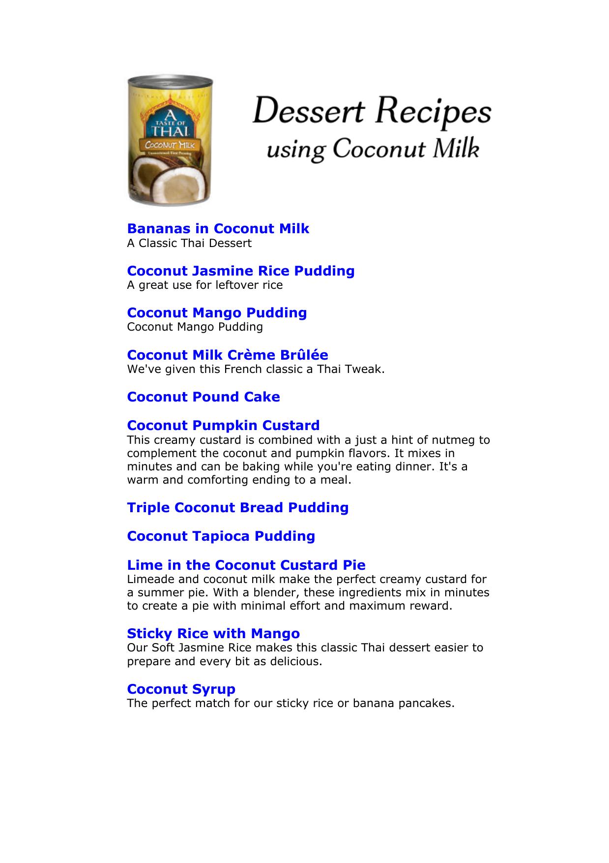 Taste of Thai Dessert Recipes using Coconut Milk.pdf by Unknown