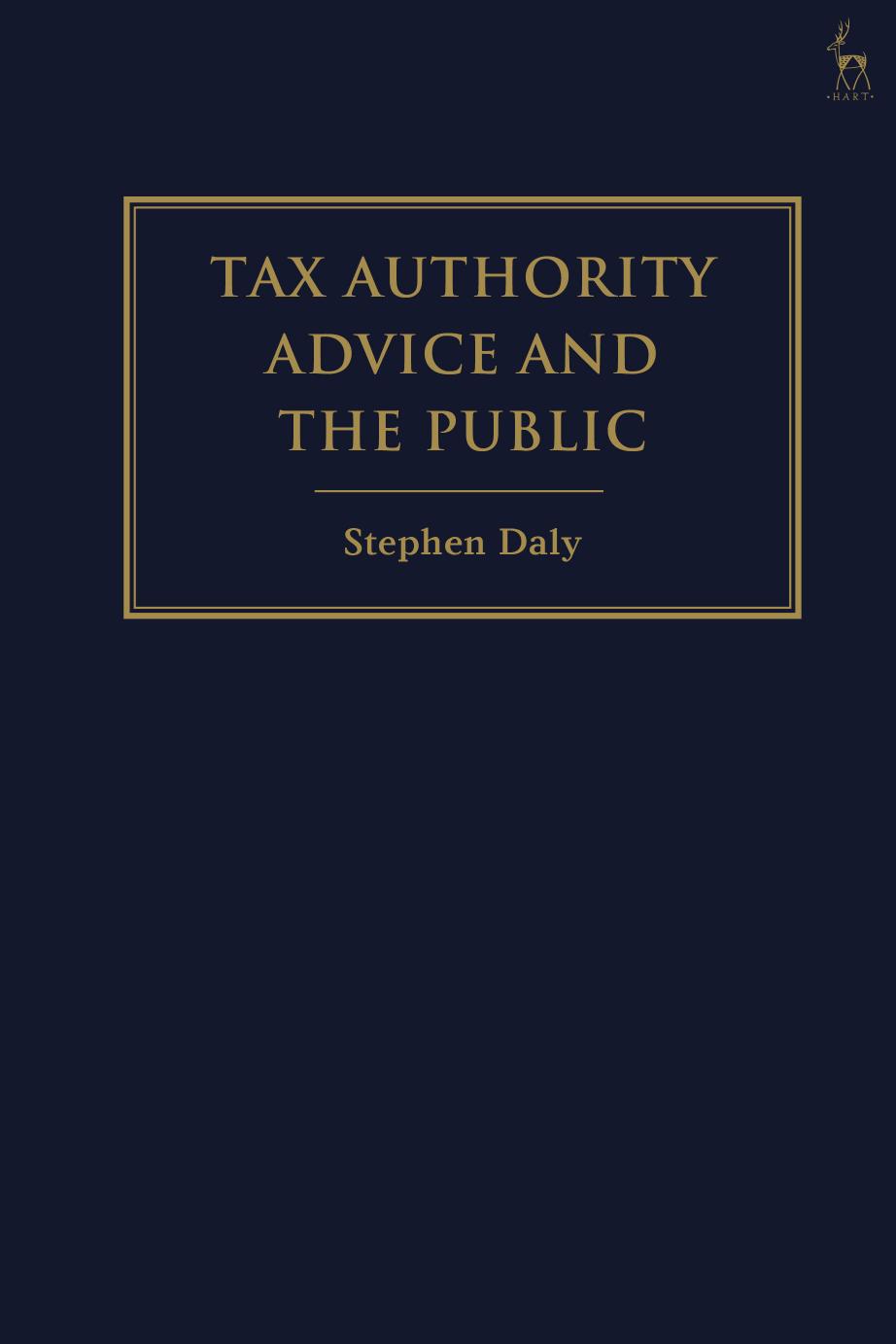 Tax Authority Advice and the Public by Stephen Daly