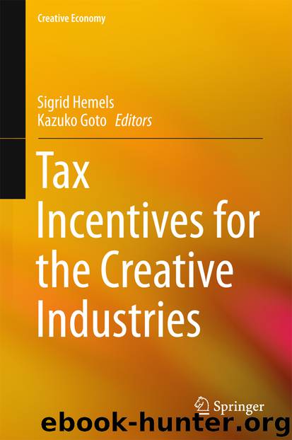 Tax Incentives for the Creative Industries by Sigrid Hemels & Kazuko Goto