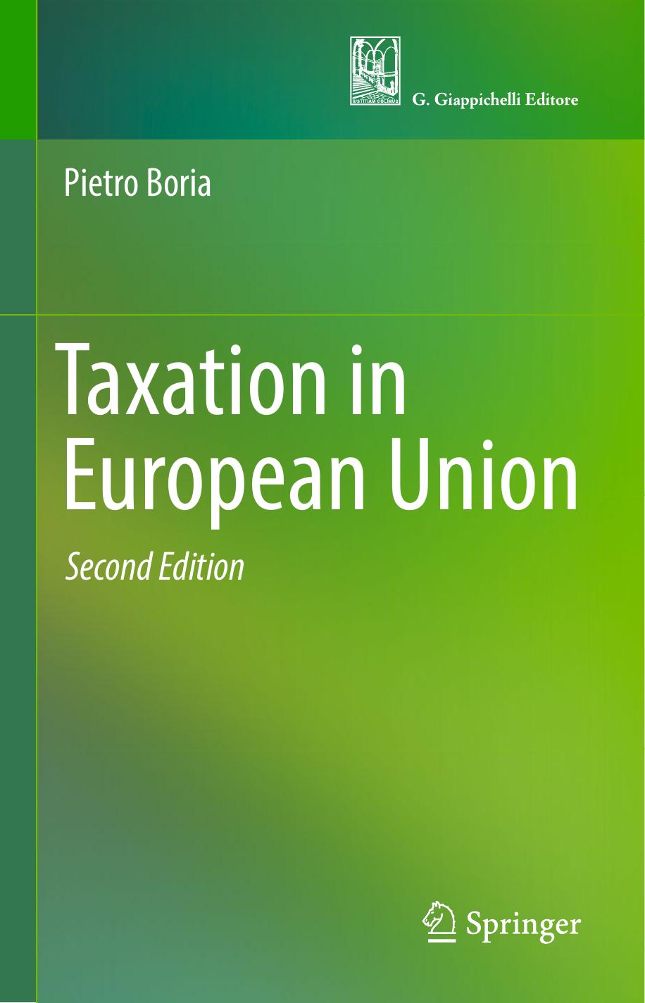 Taxation in European Union by Pietro Boria