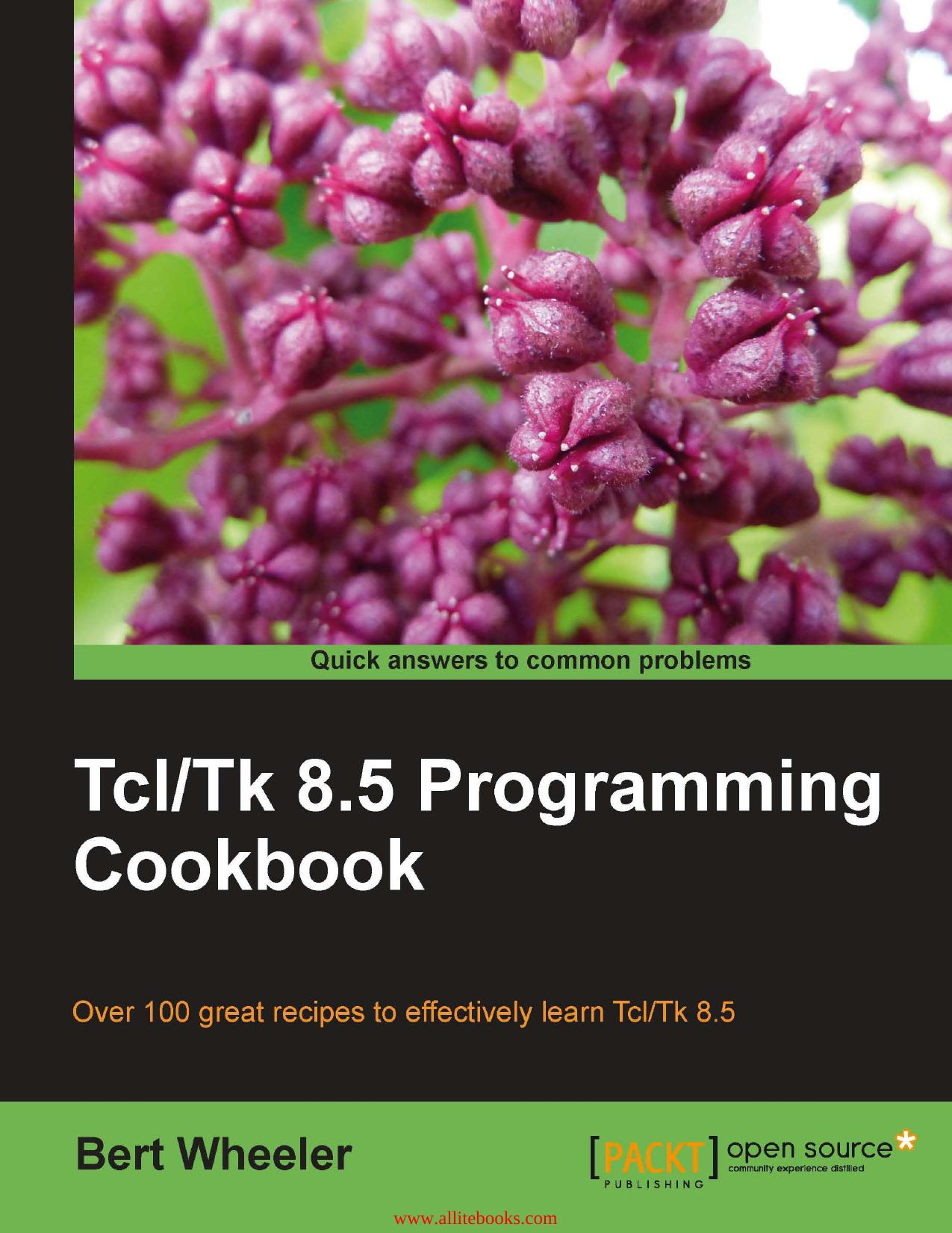 Tcl-Tk 8.5 Programming Cookbook: Over 100 great recipes to effectively learn Tcl-Tk 8.5 by Unknown