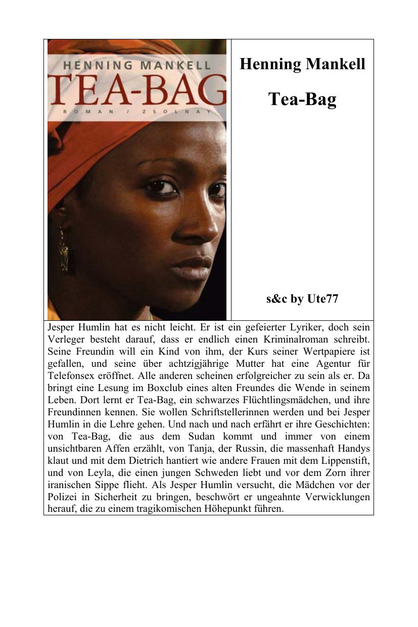 Tea-Bag by Henning Mankell