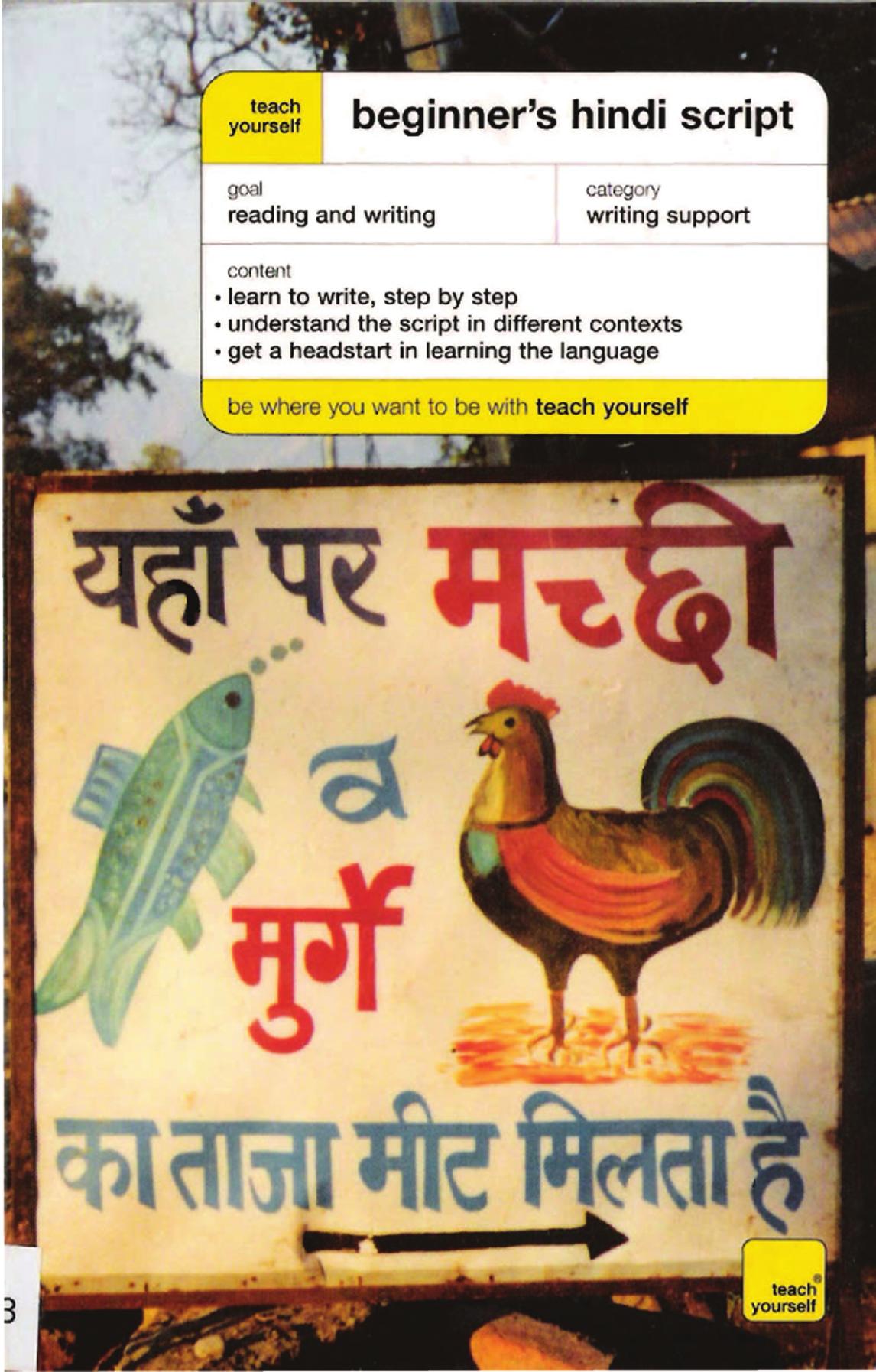 Teach Yourself Beginner's Hindi Script by Rupert Snell