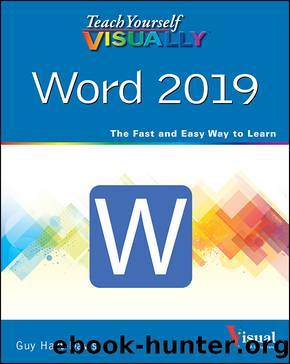 Teach Yourself VISUALLY Word 2019 by Guy Hart-Davis