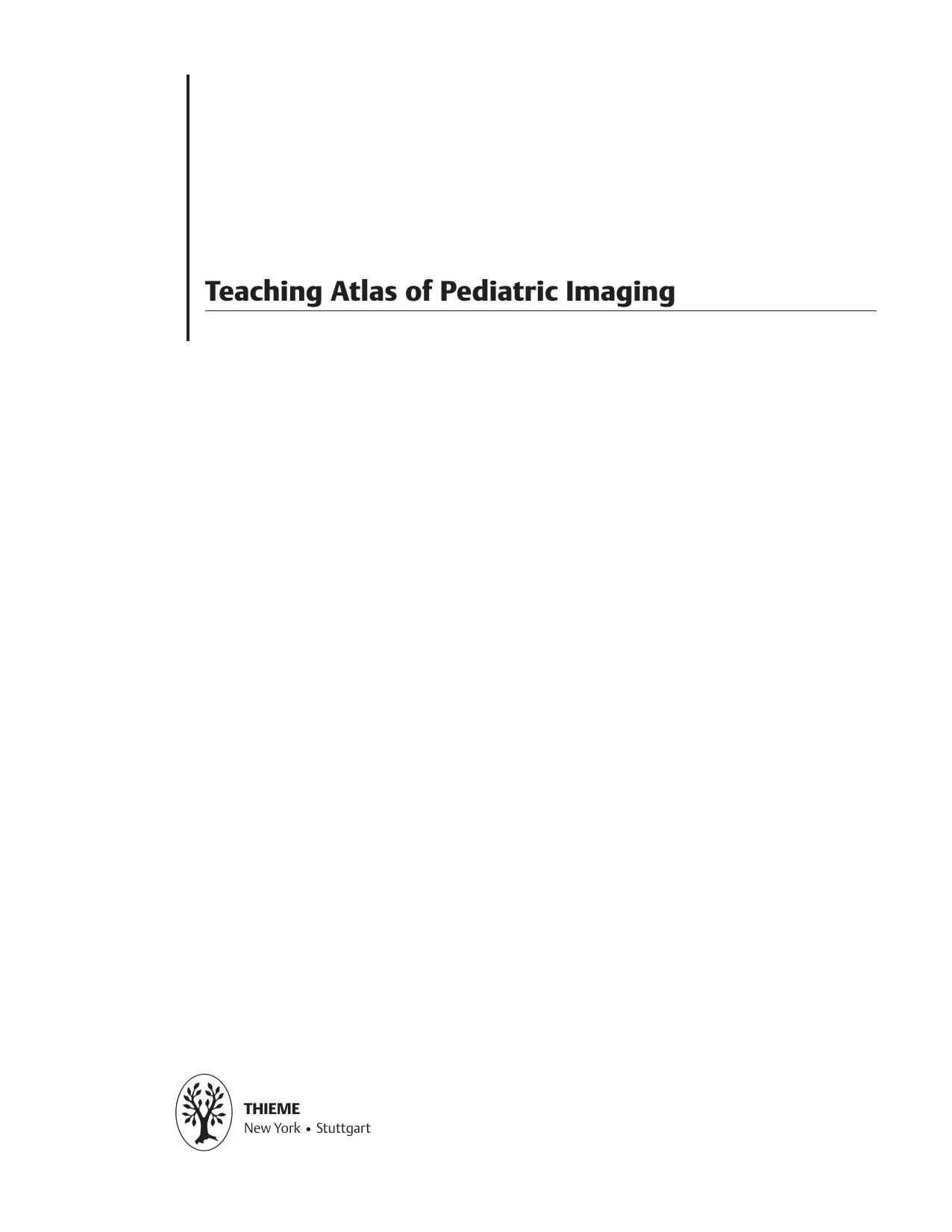 Teaching Atlas of Pediatric Imaging by Paul Babyn