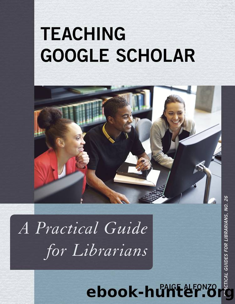 Teaching Google Scholar by Paige Alfonzo