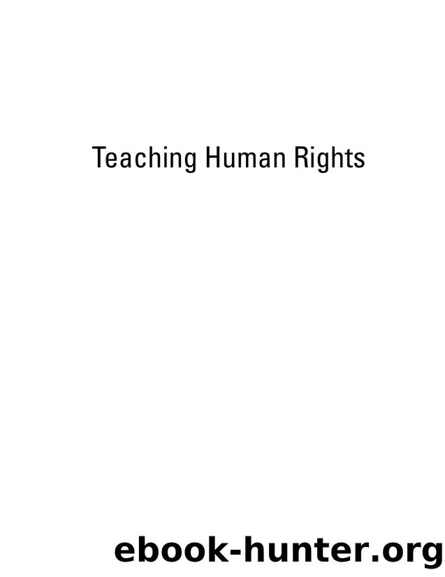 Teaching Human Rights : Curriculum Resources for Social Work Educators by M.C. Terry Hokenstad; Lynne M. Healy; Uma A. Segal