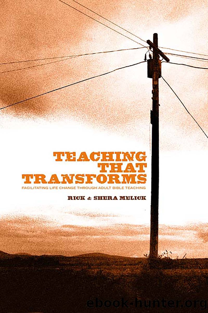 Teaching That Transforms by Melick Richard R.;Melick Shera;Melick Richard R. Jr.; & Shera Melick