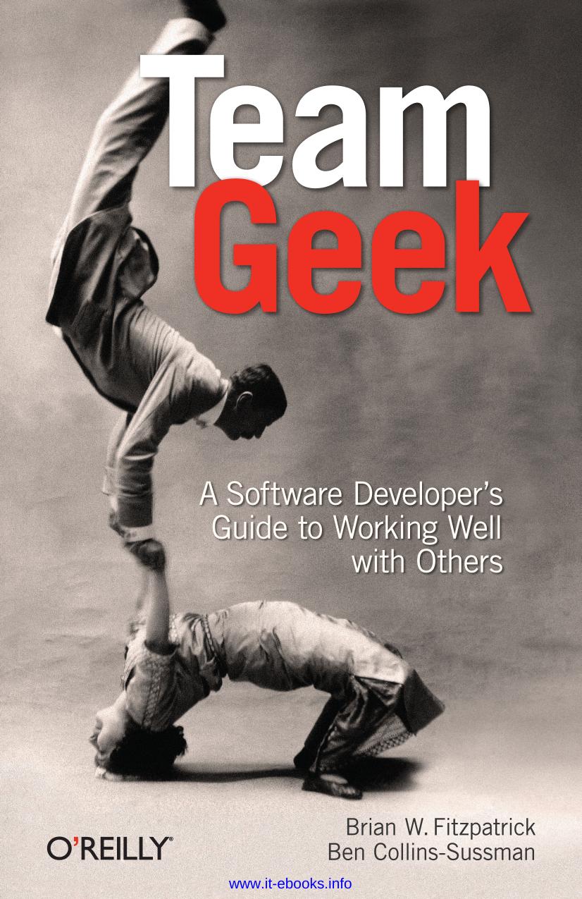 Team Geek by Brian W. Fitzpatrick & Ben Collins-Sussman