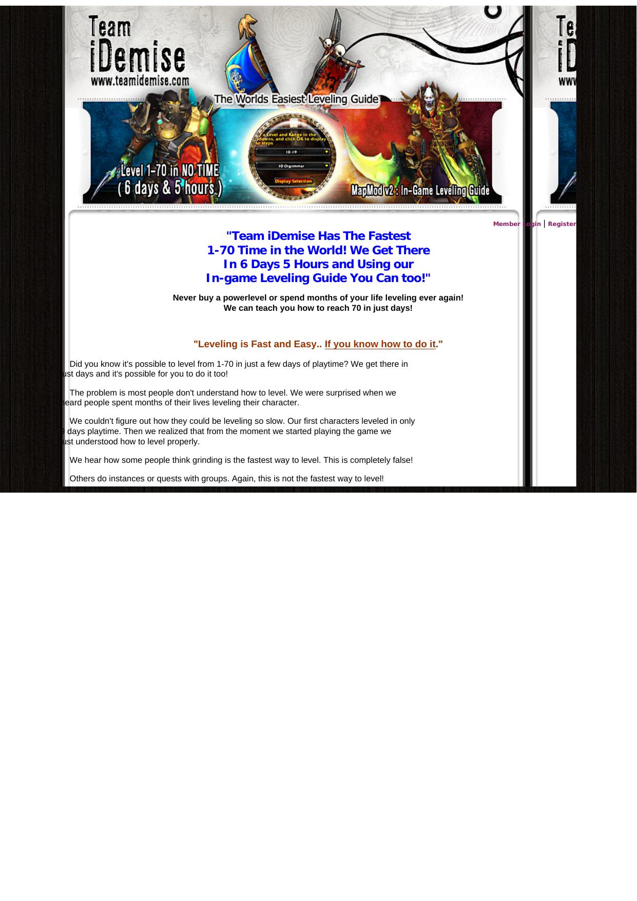 Team IDemises 1-70 Leveling Guides And Gold Guide. by Best of Kuszter's Collection