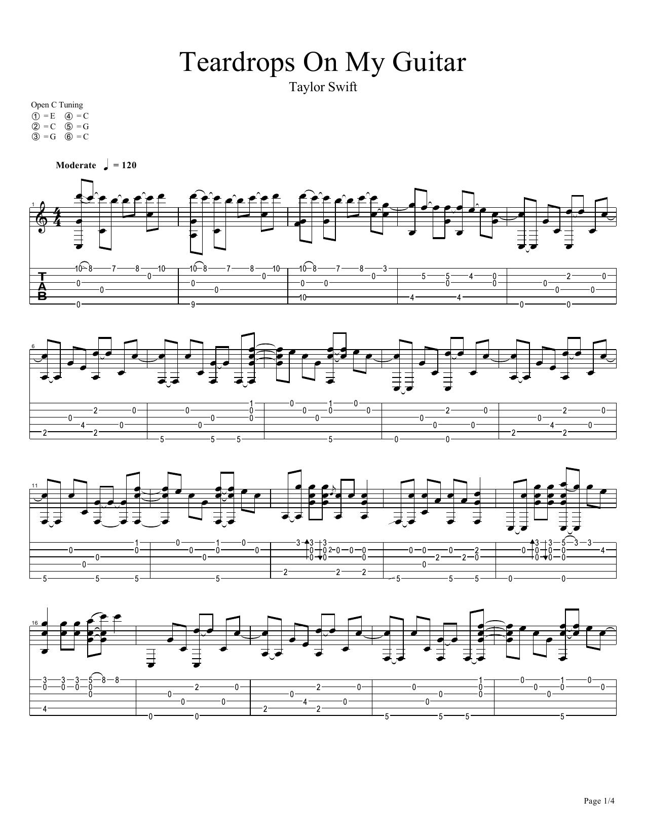 Teardrops On My Guitar by Unknown