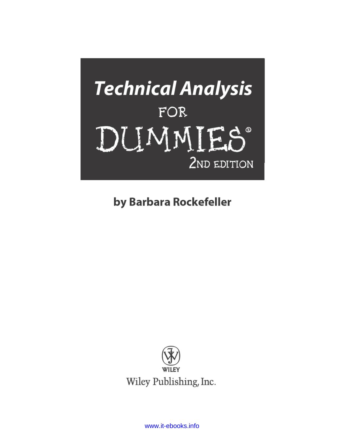 Technical Analysis For Dummies, 2nd Edition by Unknown