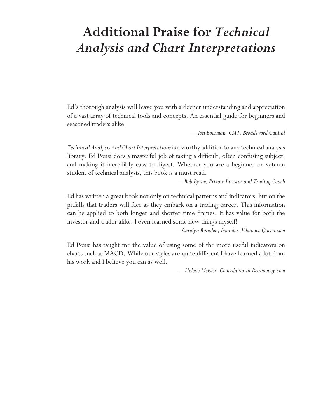 Technical Analysis and Chart Interpretations: A Comprehensive Guide to Understanding Established Trading Tactics for Ultimate Profit by Ed Ponsi