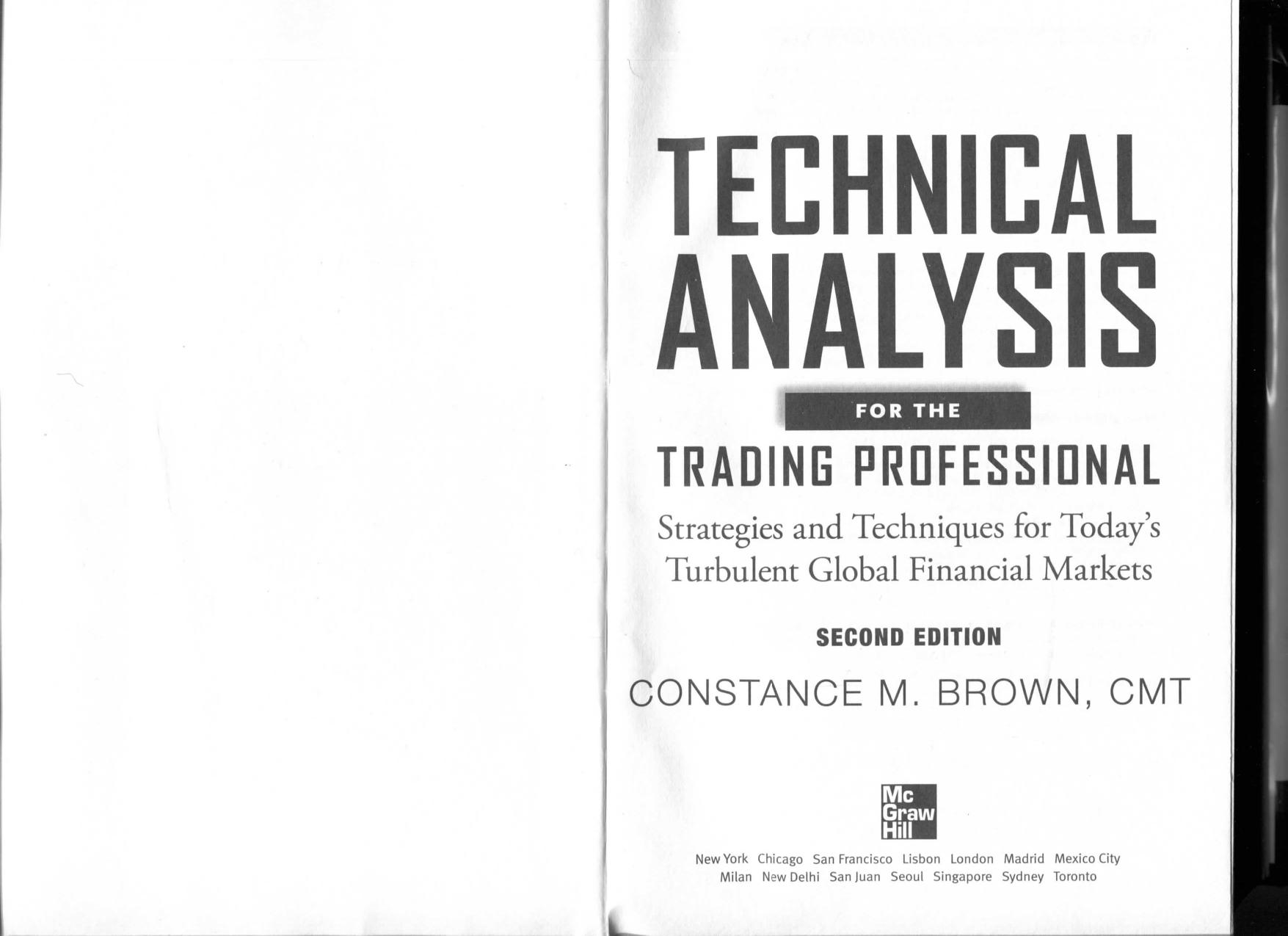 Technical Analysis for the Trading Professional by Unknown