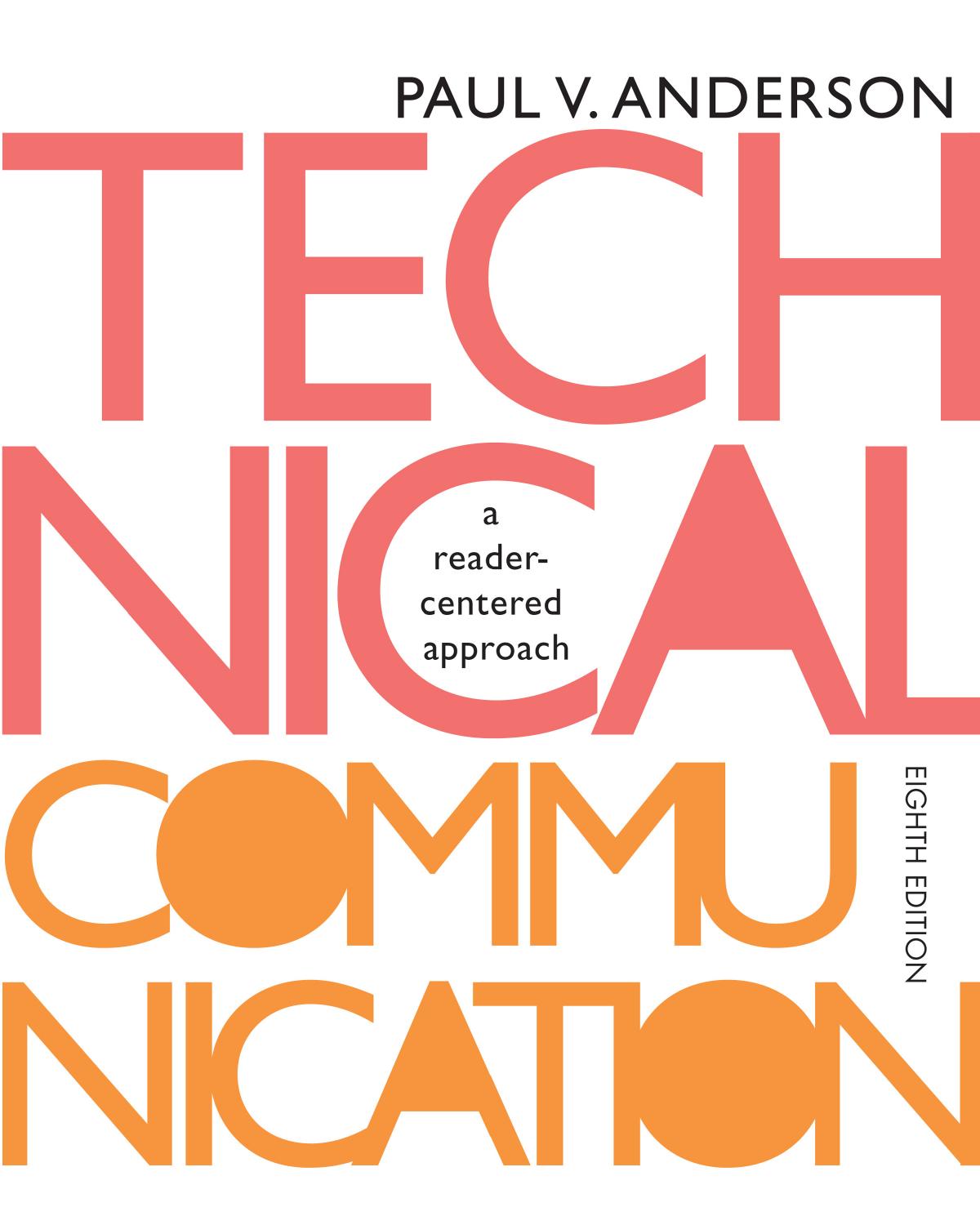Technical Communication by Paul V. Anderson