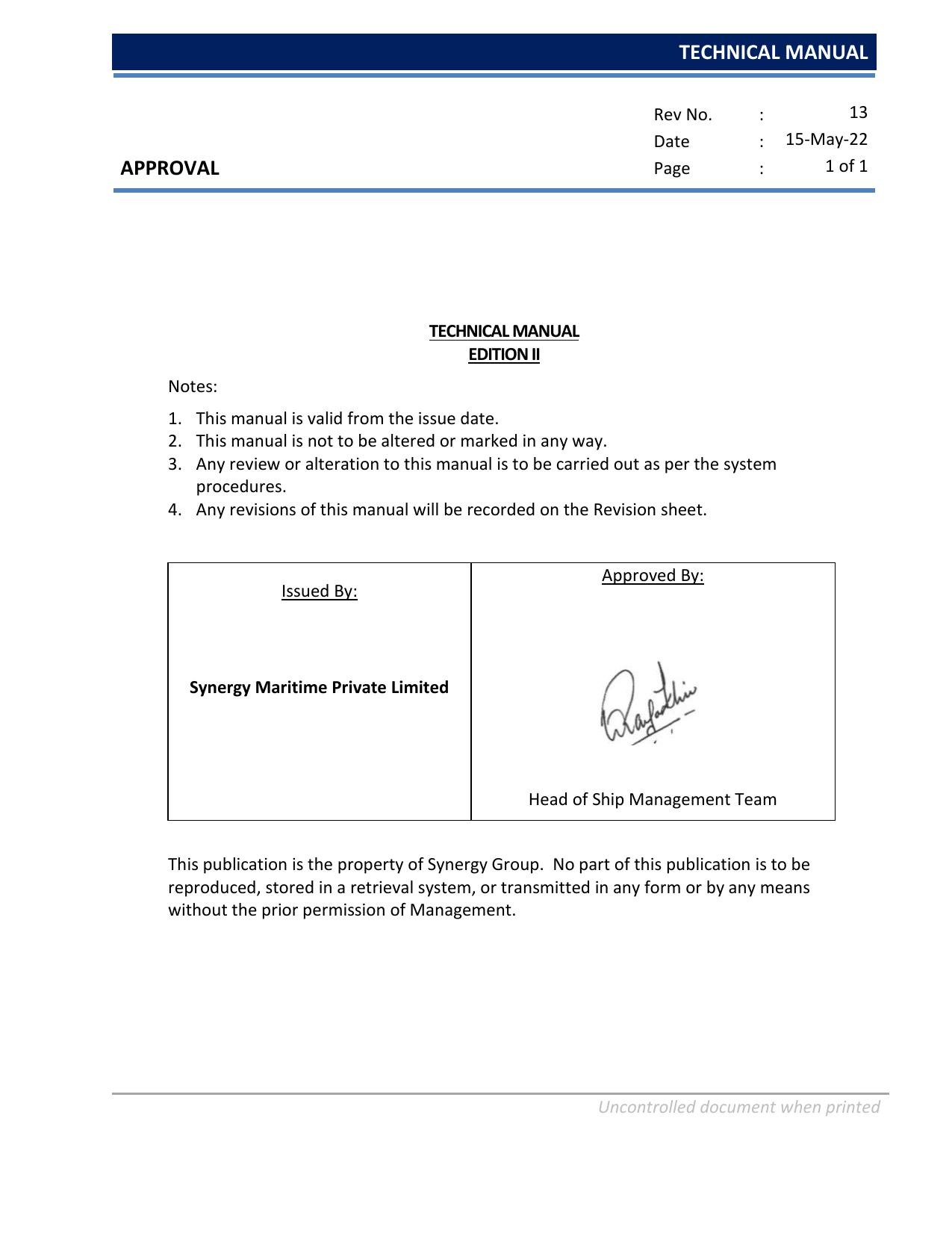 Technical Manual by Uvaneswari K