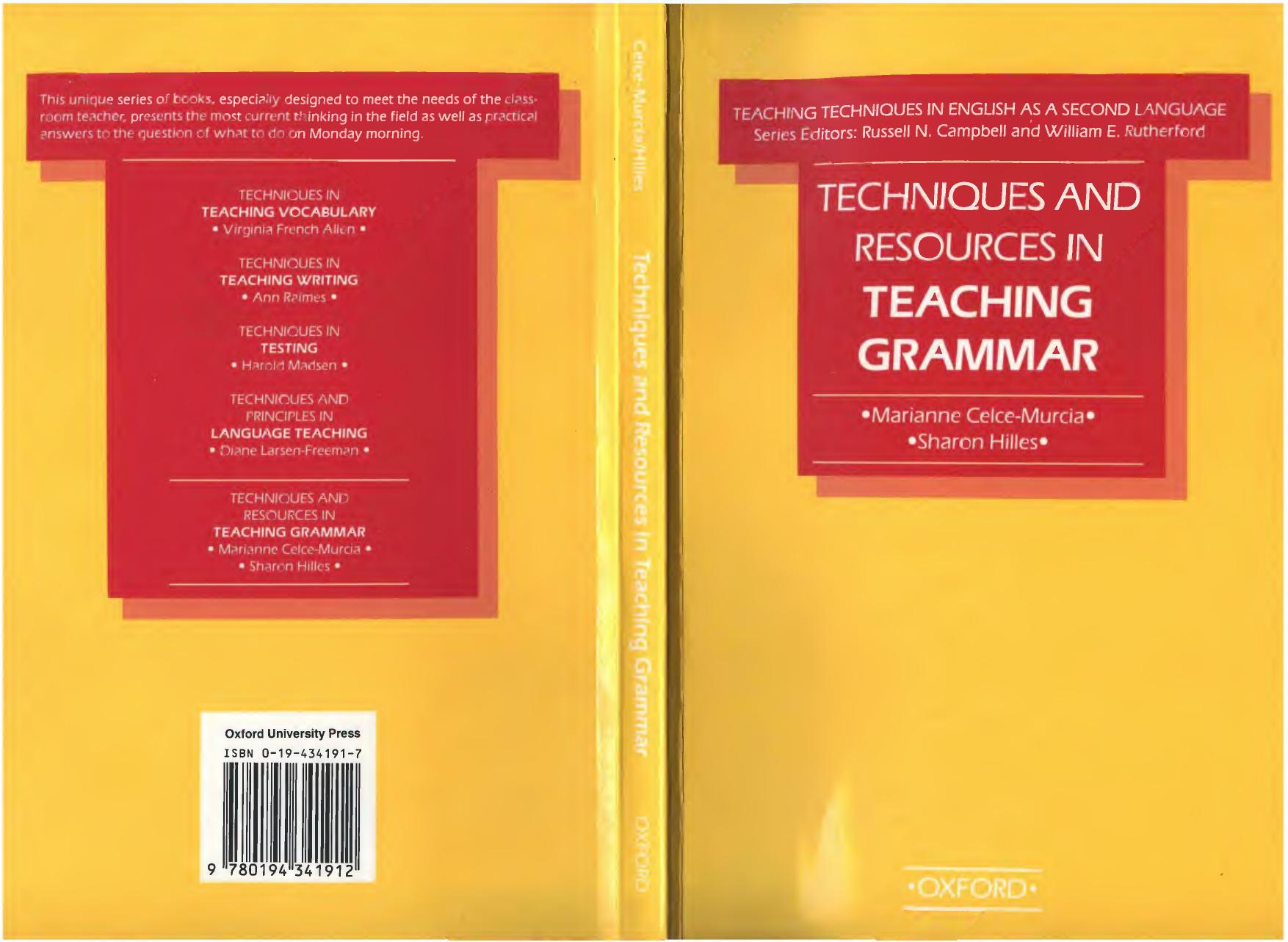 Techniques and resources in teaching grammar by Marianne Celce-Murcia Sharon Hilles