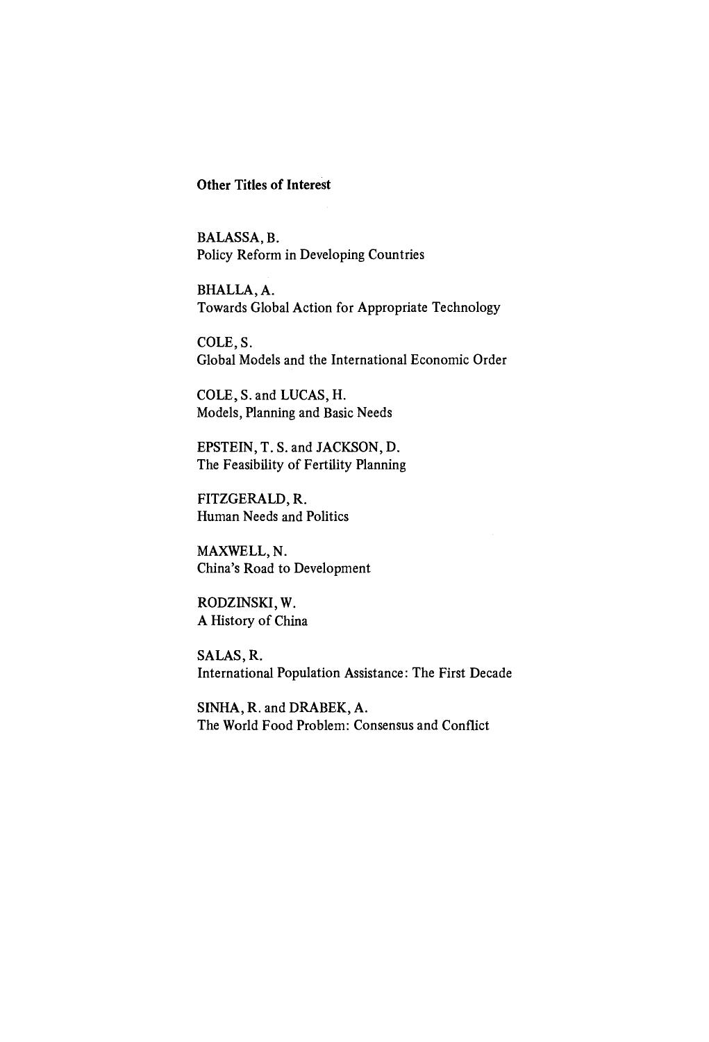 Technology and Science in the People's Republic of China. An Introduction by Jon Sigurdson (Auth.)