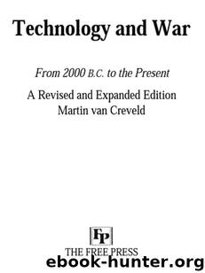 Technology and War by van Creveld Martin