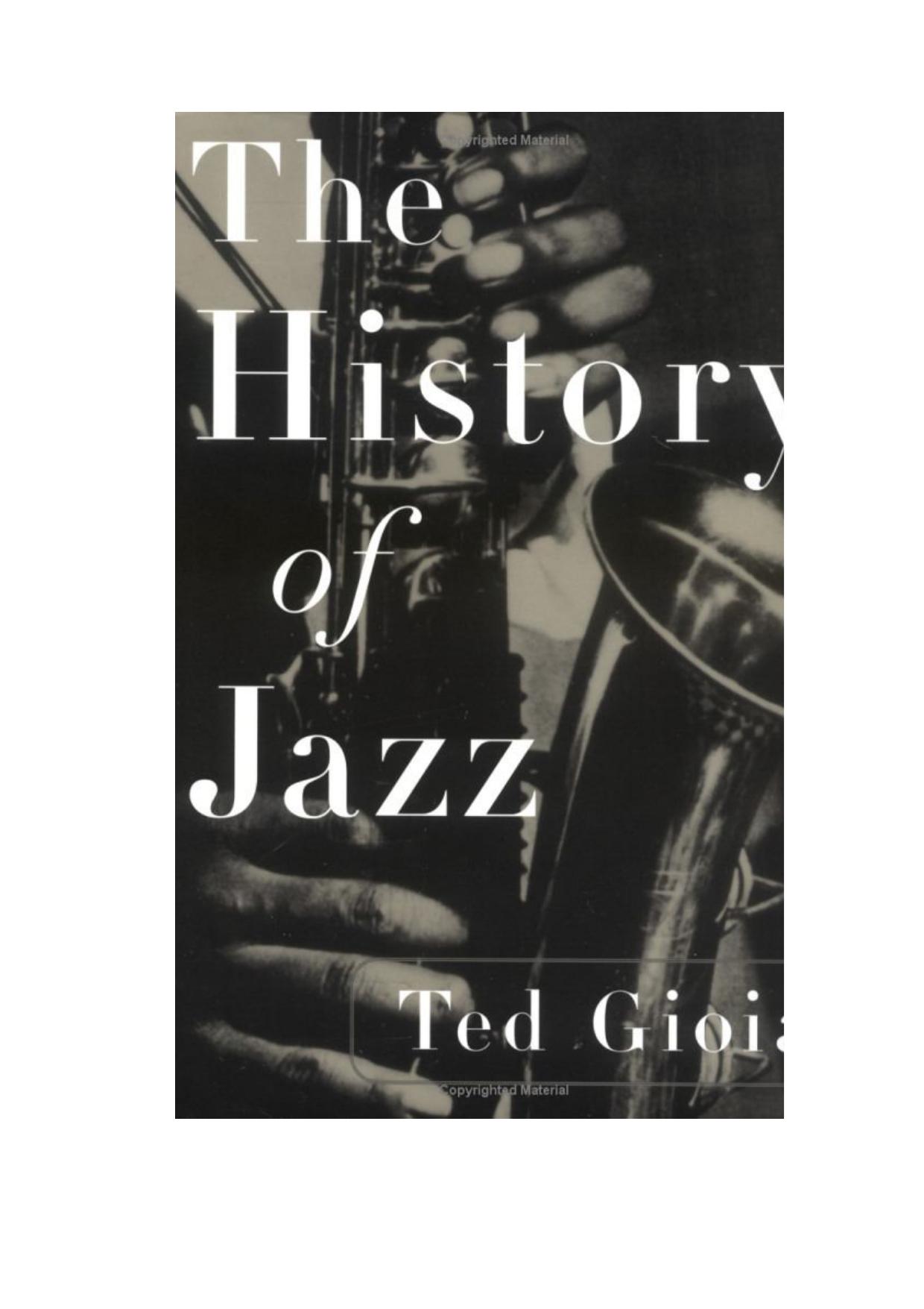Ted Gioia, The History of Jazz by Unknow