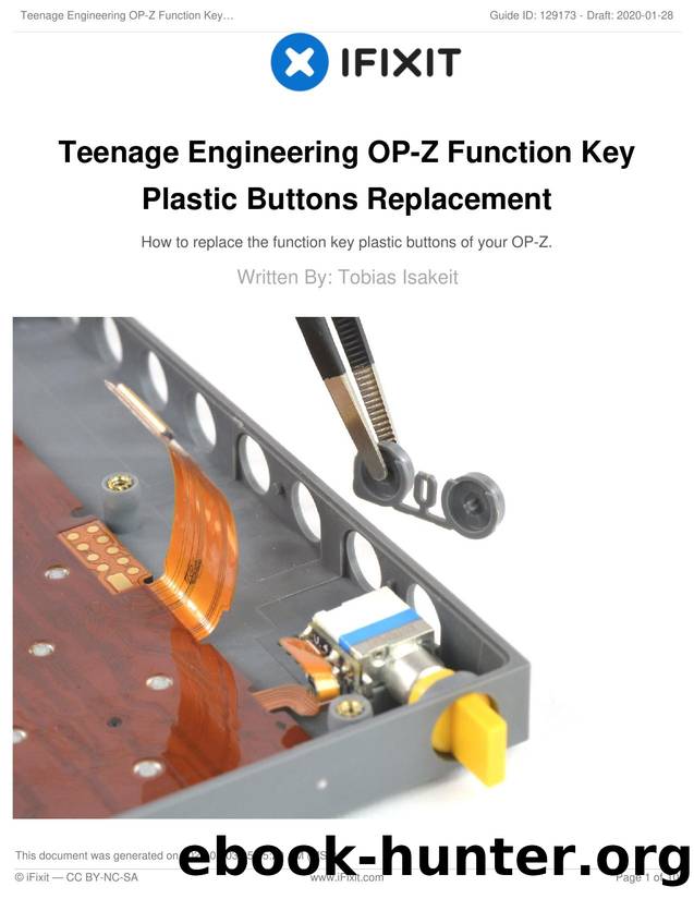 Teenage Engineering OP-Z Function Key Plastic Buttons Replacement by Unknown