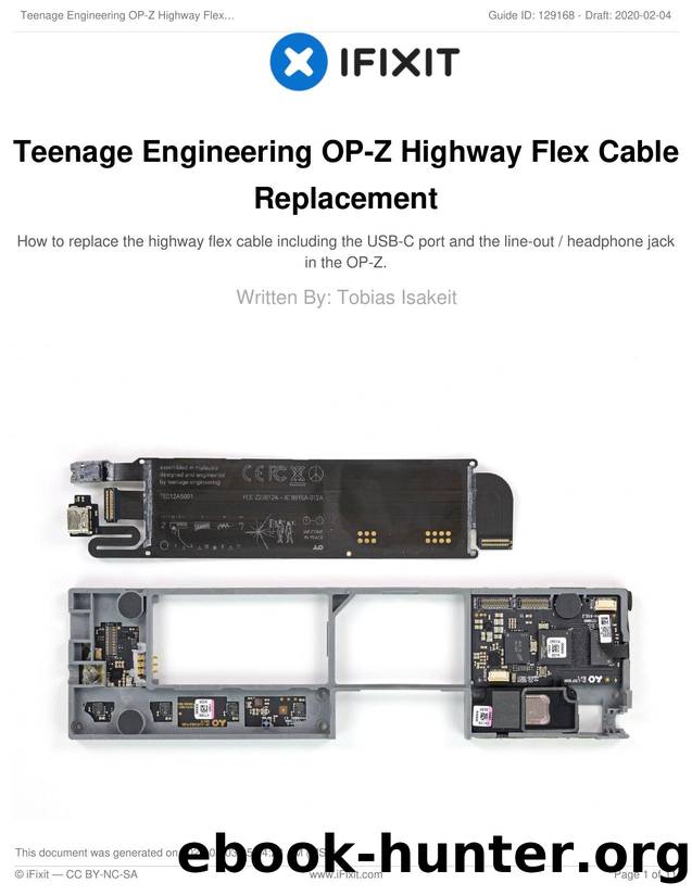 Teenage Engineering OP-Z Highway Flex Cable Replacement by Unknown