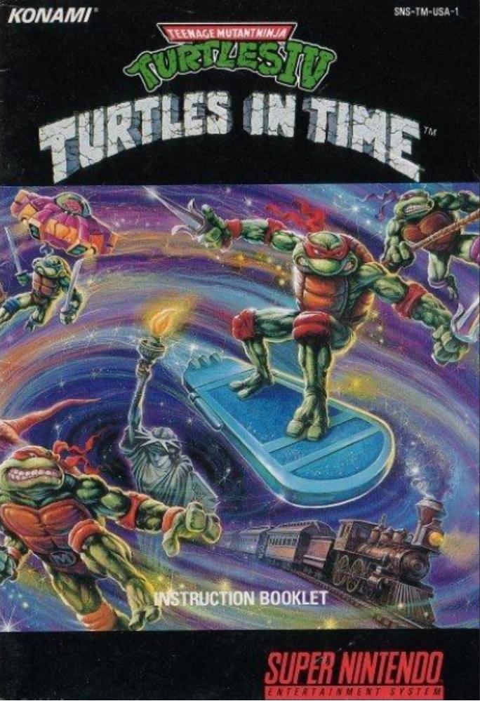 Teenage Mutant Ninja Turtles IV: Turtles in Time - Nintendo SNES - Manual - gamesdbase.com by gamesdbase.com