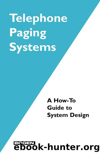 Telephone Paging System   How-To Guide to System Design by Brit Byrnes