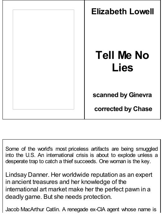 Tell Me No Lies by Elizabeth Lowell