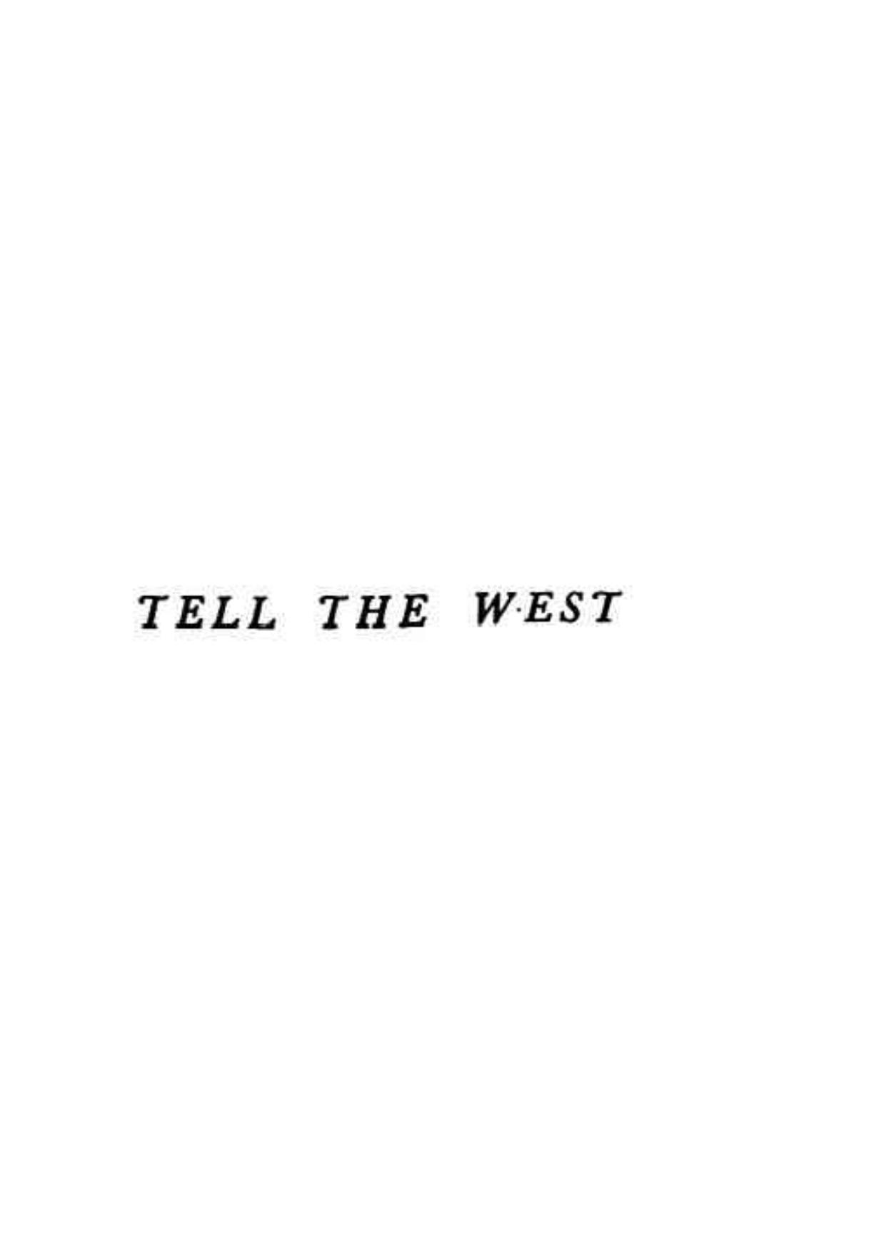 Tell the West by Jerzy G. Gliksman